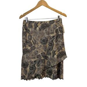 Vintage 90s Deadstock New With Tags Paisley Skirt Size 12P